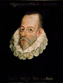 Painting of spanish gentleman, possibly Cervantes